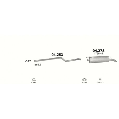 Achterdemper Citroen